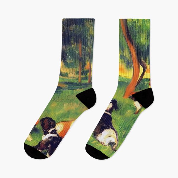 Item preview, Dogs on the grass designed and sold by George Hutton Hunter.