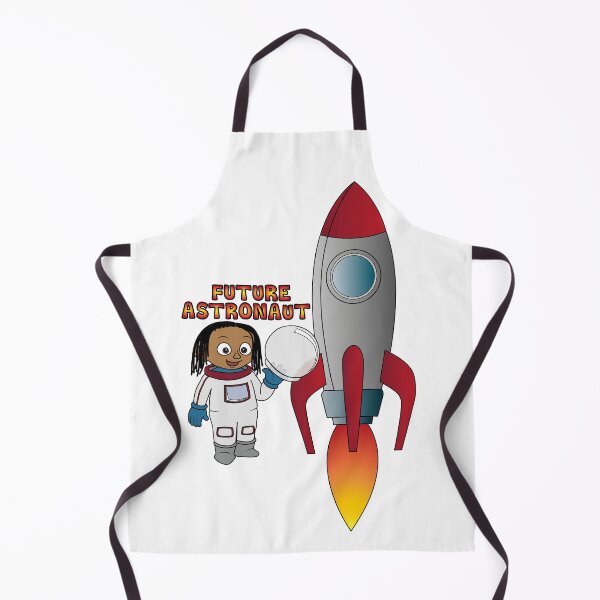 Item preview, 'Future Astronaut' with Rocket (Plaits/Dreadlocks) designed and sold by ThingsByNin.