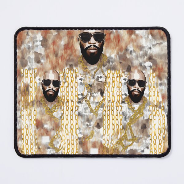 Item preview, Isaac Hayes Watercolor Portrait - Gold Chains Included, Hot Buttered Soul Not Included designed and sold by Retro-ArtDeco.
