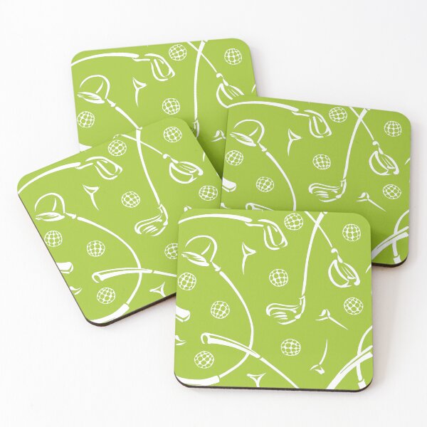 Item preview, Golf Driving ‘n Putting Pattern | Lime Green designed and sold by L Diane Johnson.