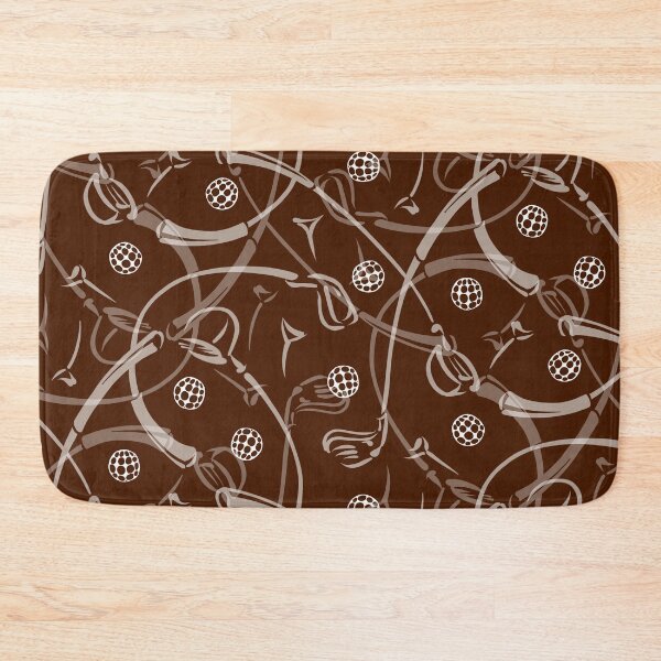 Item preview, Golf Driving ‘n Putting Pattern | Chocolate Brown designed and sold by L Diane Johnson.