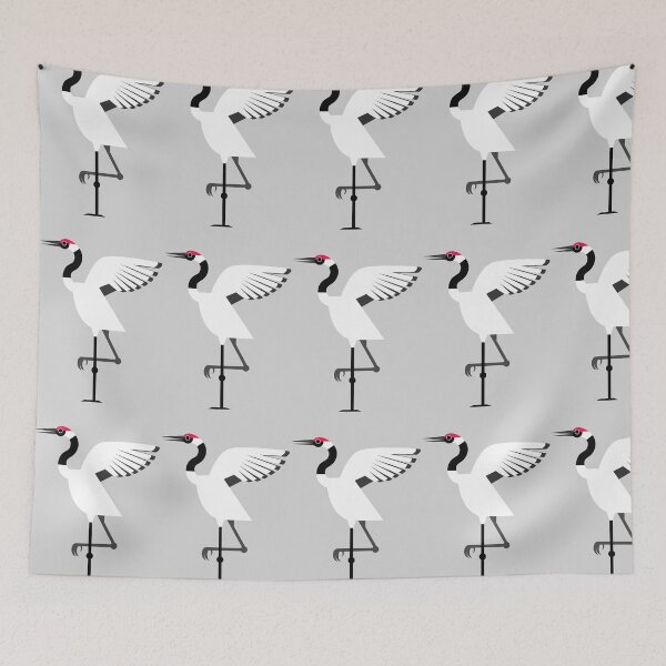 Item preview, Minimal Red-crowned Crane (Grus japonensis) designed and sold by Utter, Earth.