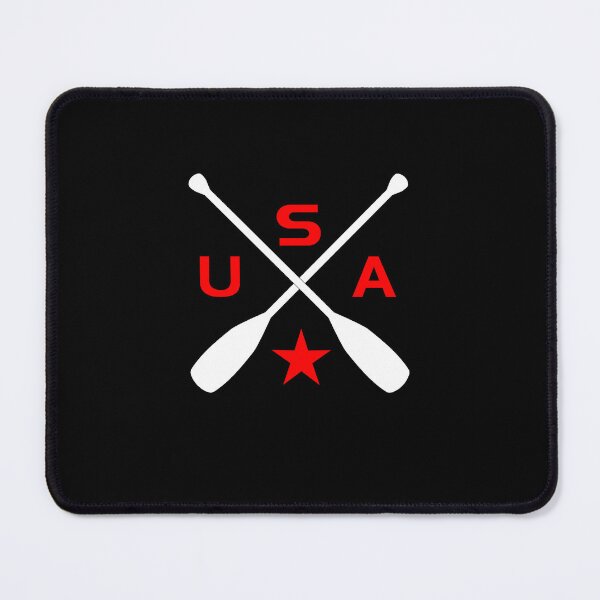 Item preview, USA Crossed Paddle Oars with Star Dark Color designed and sold by TinyStarAmerica.