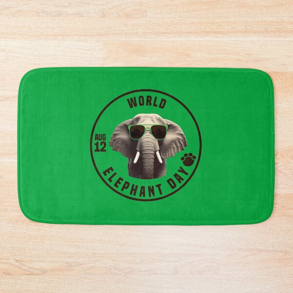 Item preview, 12 Aug. WORLD ELEPHANT DAY designed and sold by challengecafe.