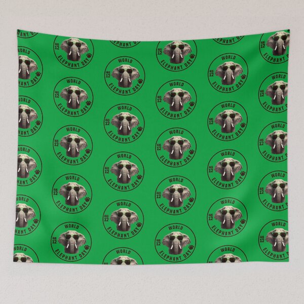 Item preview, 12 Aug. WORLD ELEPHANT DAY designed and sold by challengecafe.