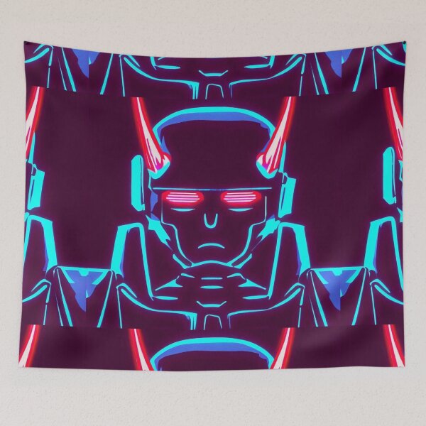 Item preview, Neon Futuristic Robot designed and sold by GloomyDay Store.