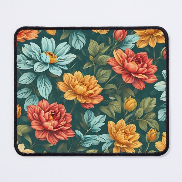 Item preview, Seamless patterns of flowers and trees, vector seamless background pattern with pretty sprays and branches designed and sold by teerapol24.