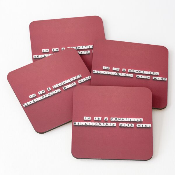 Item preview, In A Committed Relationship With Wine designed and sold by squaresayings.