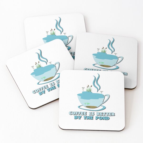 Item preview, Coffee is Better by the Pond designed and sold by DeadPixelDesign.