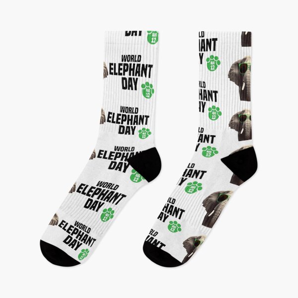 Item preview, 12 Aug. WORLD ELEPHANT DAY designed and sold by challengecafe.