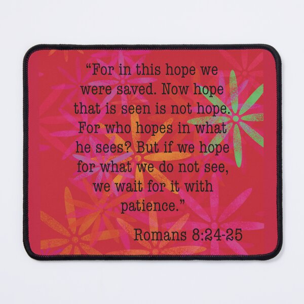 Item preview, Romans 8:24-25 Bible Verse Art designed and sold by Kaitlyn Keith.