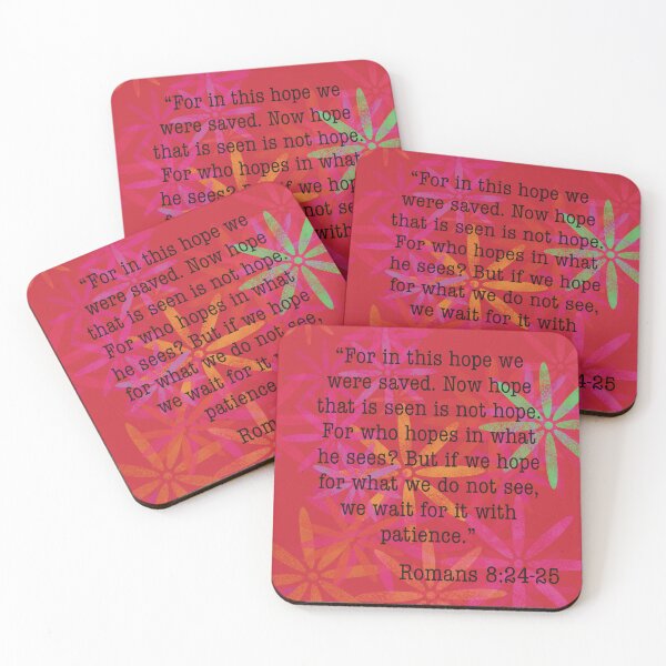 Item preview, Romans 8:24-25 Bible Verse Art designed and sold by Kaitlyn Keith.