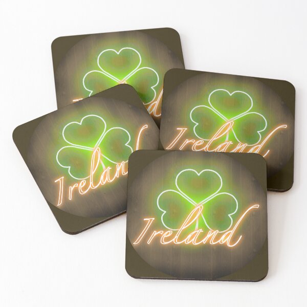 Item preview, Ireland - Irish Pub Ireland Shamrock Shamrock Neon designed and sold by shamrock-illus.