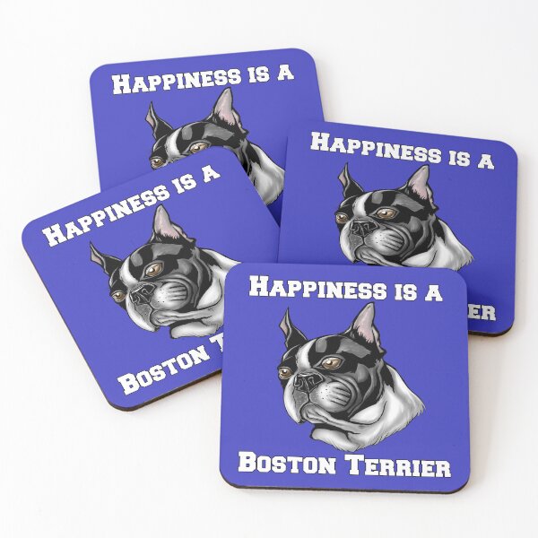 Item preview, Boston Terrier Dog Owner Happiness Is A Boston Terrier designed and sold by fantasticdesign.