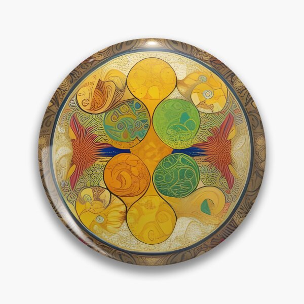Item preview, Art Nouveau mandala abstract poster designed and sold by REALDesign-Shop.