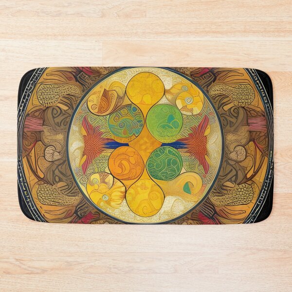 Item preview, Art Nouveau mandala abstract poster designed and sold by REALDesign-Shop.