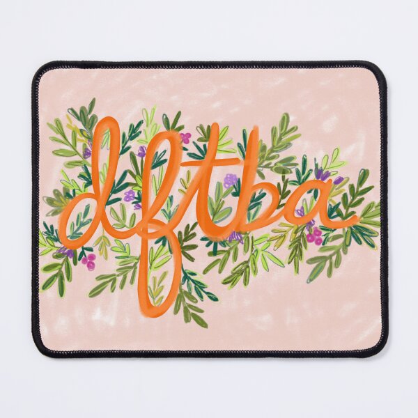 Item preview, DFTBA Don't Forget to be Awesome Leaves Illustration designed and sold by Laura Jane Kirton.