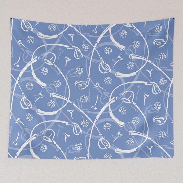 Item preview, Golf Driving ‘n Putting Pattern | Soft Blue designed and sold by L Diane Johnson.
