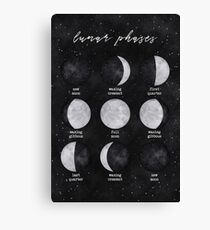 Lunar Phases Canvas Print
