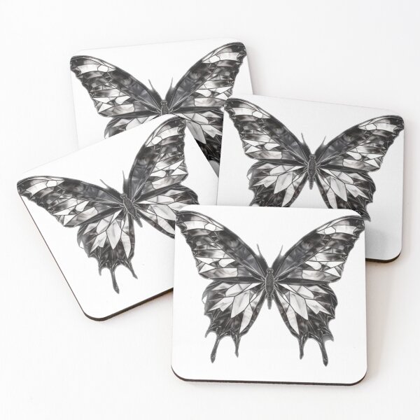 Item preview, Bronzed Wings: A Sorayama-Inspired Butterfly Fusion in Black & Silver designed and sold by Brand Uno Studio.