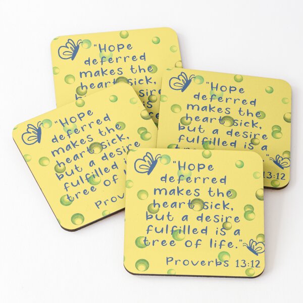 Item preview, Proverbs 13:12 Bible Verse Art designed and sold by Kaitlyn Keith.