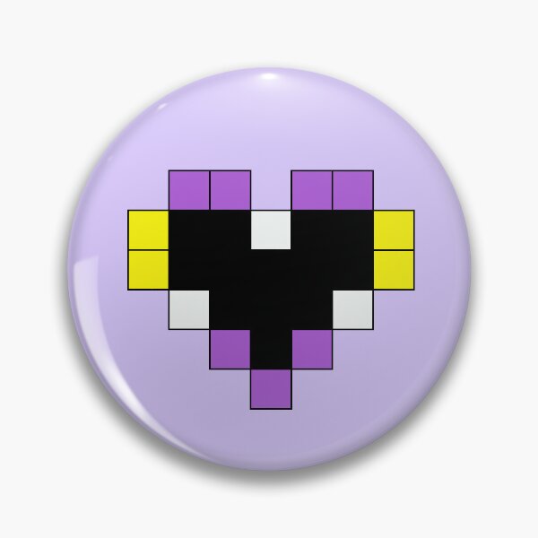Item preview, 8-Bit Nonbinary Heart designed and sold by MaestroAtHeart.