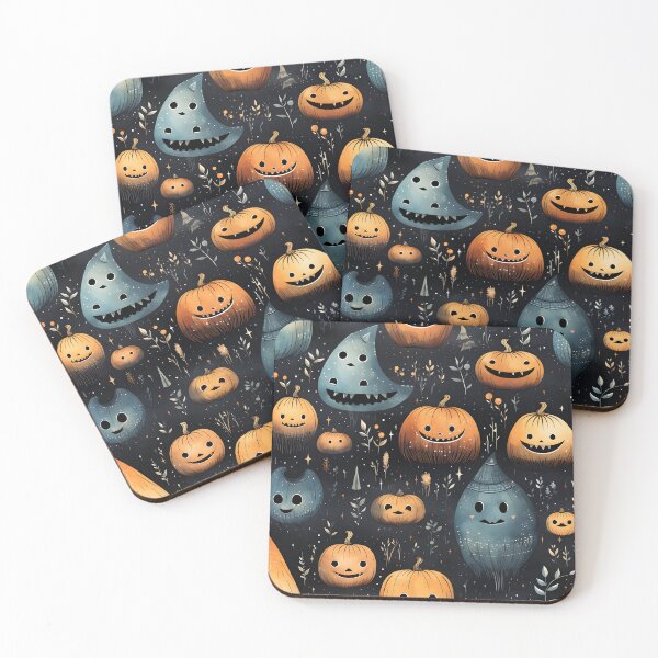 Item preview, "Colorful Haunted Harvest - Halloween Pattern" designed and sold by Studio-Mind.