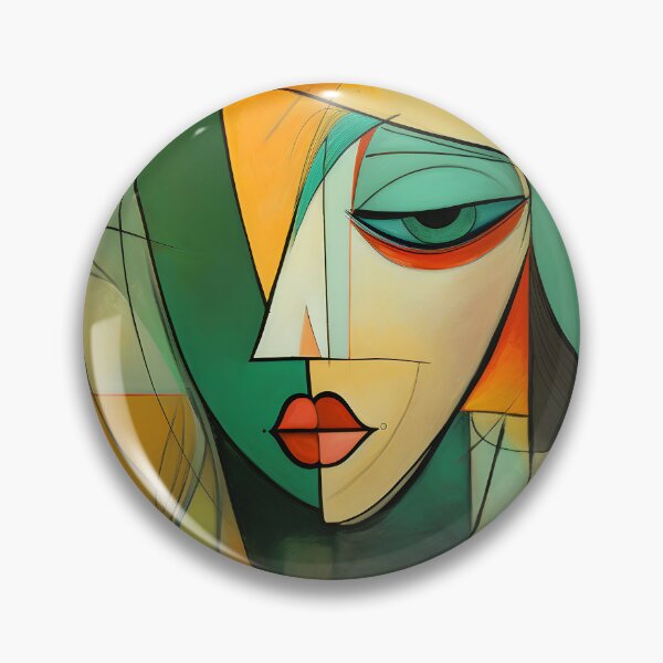 Item preview, Neocubism Woman with Green and Orange designed and sold by MyDearWorld.