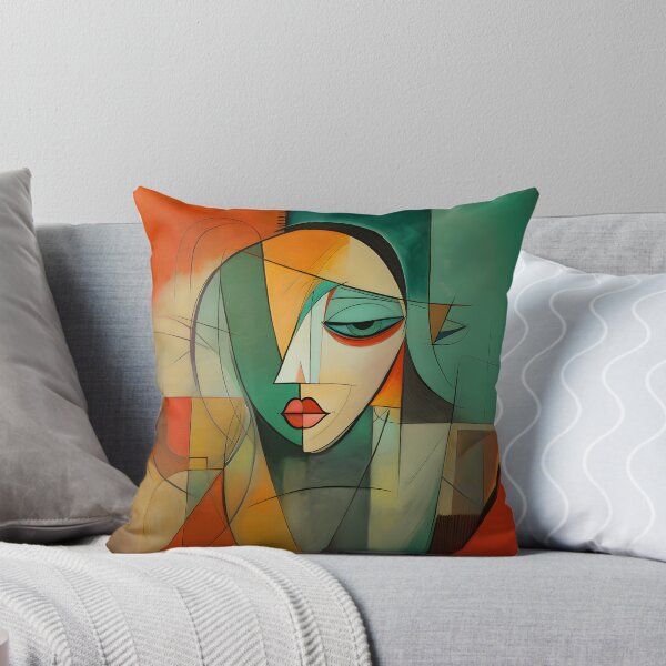 Item preview, Neocubism Woman with Green and Orange designed and sold by MyDearWorld.