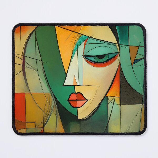 Item preview, Neocubism Woman with Green and Orange designed and sold by MyDearWorld.