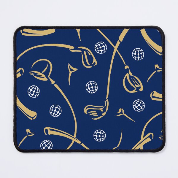 Item preview, Golf Driving ‘n Putting Pattern | Navy + Gold designed and sold by L Diane Johnson.