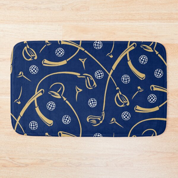 Item preview, Golf Driving ‘n Putting Pattern | Navy + Gold designed and sold by L Diane Johnson.