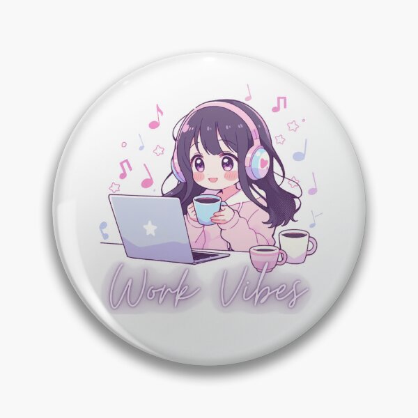 Item preview, Work Vibes - Coffee & Tunes - Working on Computer designed and sold by NerdByte.