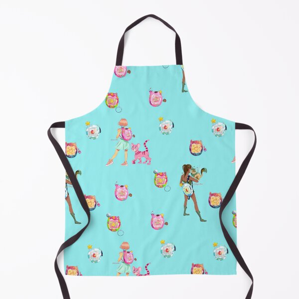 Item preview, nostalgic pet games and websites repeating pattern! blue bg designed and sold by Maysoulrose.