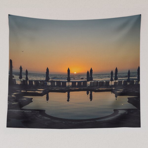 Item preview, Sunset Resort Beach Travel Mexico  designed and sold by chonkandbeans.