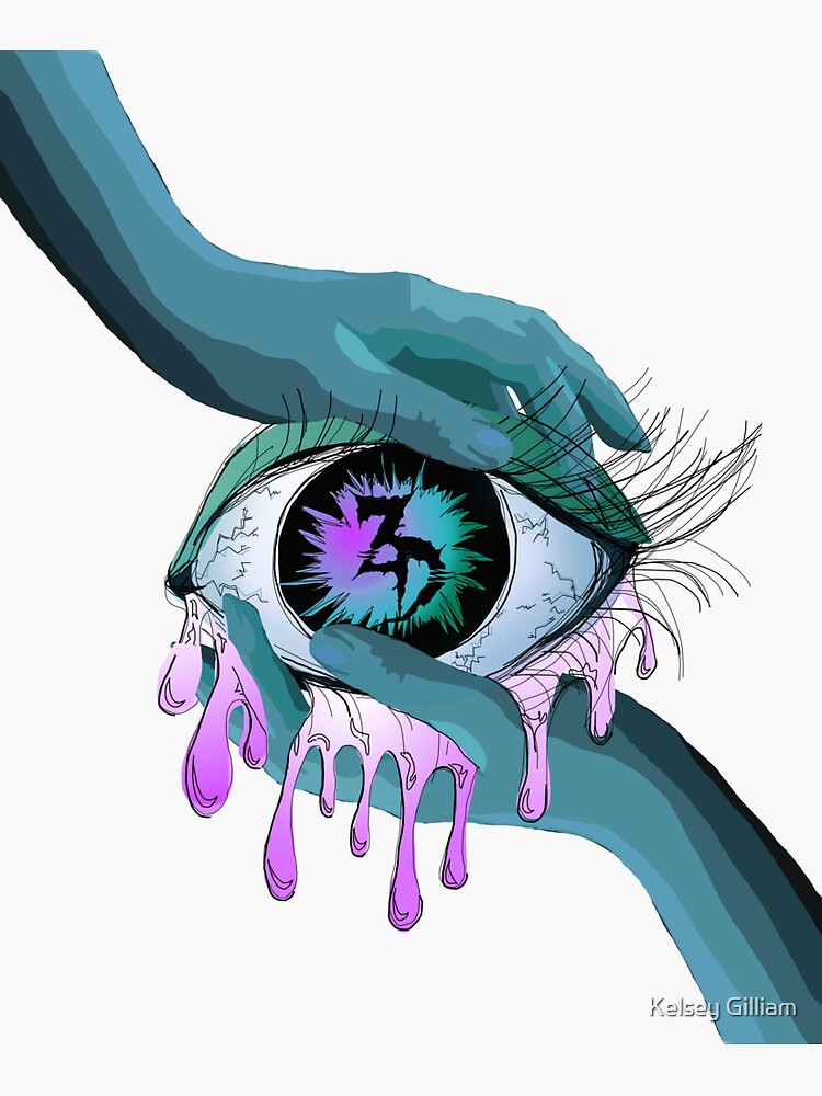 Zeds Dead EDM eye Art by dumblewhcre