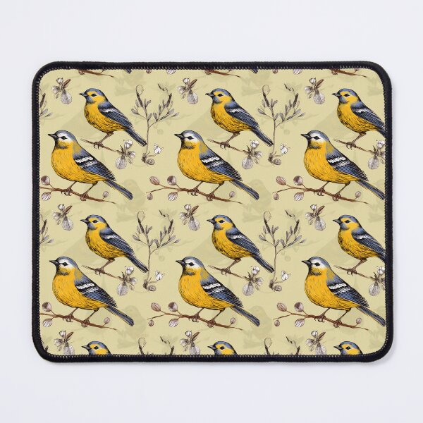 Item preview, Cute Yellow Bird, Bird, Pet, Animal, Cute Animal, Seamless, Animal Seamless, Pattern designed and sold by puppynpaw.