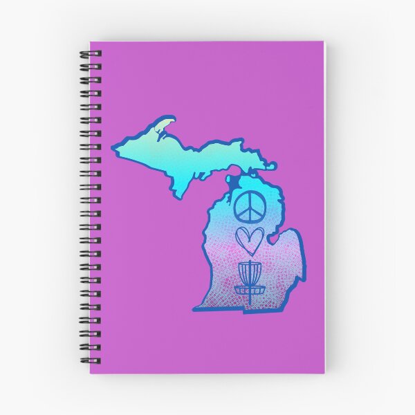 Item preview, Michigan Peace, Love, Disc Golf designed and sold by MapleTreeStudio.