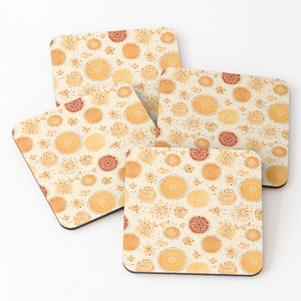 Item preview, Citrus Moroccan Block Print  designed and sold by ZodiacKat.