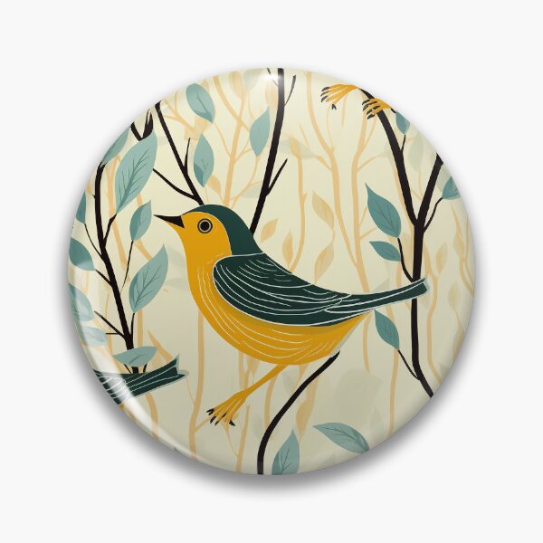 Item preview, Cute Yellow Bird, Bird, Pet, Animal, Cute Animal, Seamless, Animal Seamless, Pattern designed and sold by puppynpaw.
