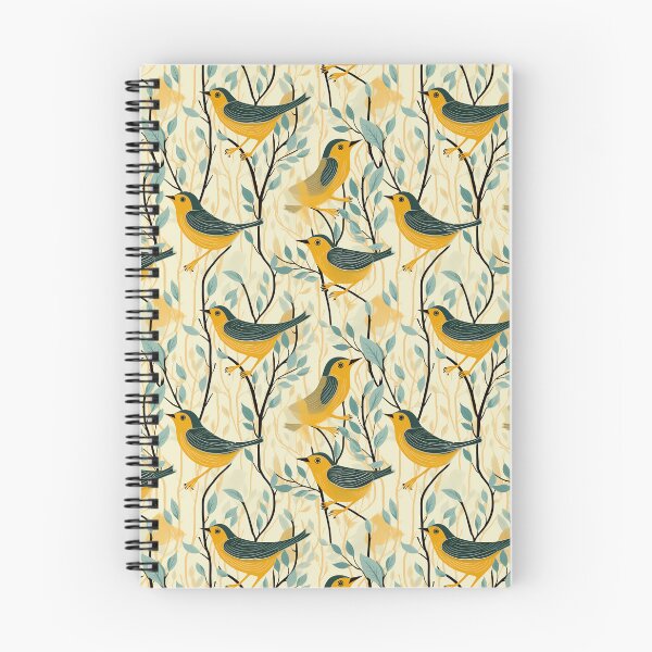 Item preview, Cute Yellow Bird, Bird, Pet, Animal, Cute Animal, Seamless, Animal Seamless, Pattern designed and sold by puppynpaw.