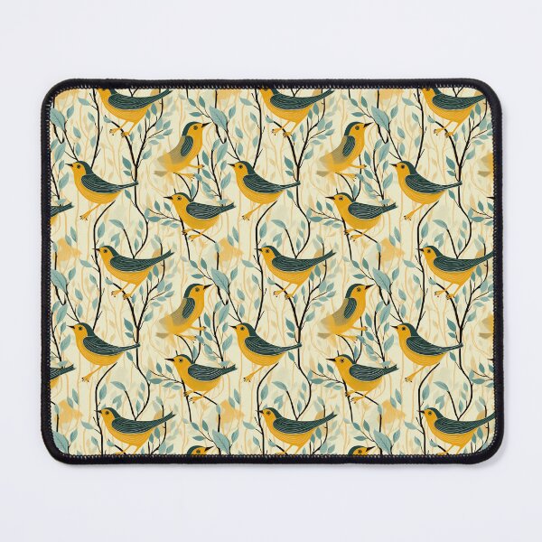Item preview, Cute Yellow Bird, Bird, Pet, Animal, Cute Animal, Seamless, Animal Seamless, Pattern designed and sold by puppynpaw.