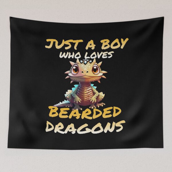 Item preview, Just A Boy Who Loves Bearded Dragons designed and sold by Sunmoonlove.