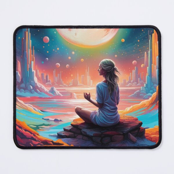 Item preview, Copy of Intergalactic meditation - Colorpop Edition - AI generated Art. designed and sold by TheMindfulExpat.