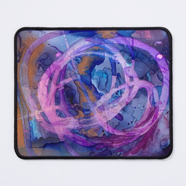 Item preview, Vital Seeds, Blue, purple, pink & white abstract alcohol ink art piece designed and sold by IICents.