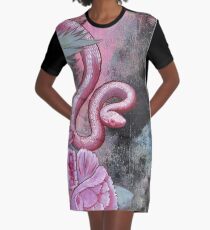 Snake Graphic T-Shirt Dress
