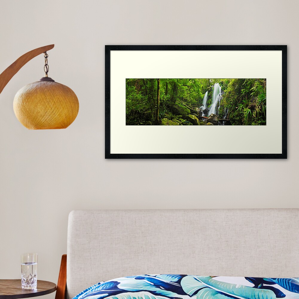 Chalahn Falls, Lamington National Park, Queesland, Australia Framed Art Print