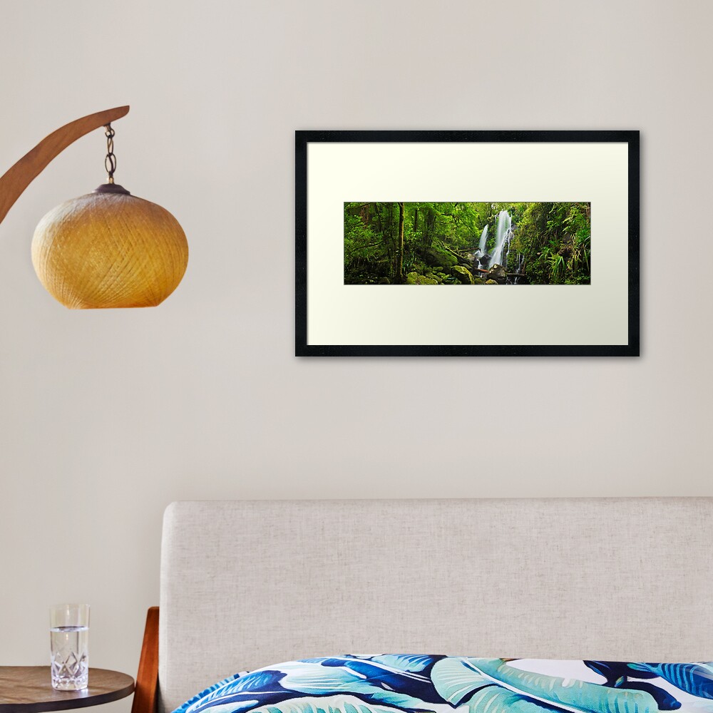 Chalahn Falls, Lamington National Park, Queesland, Australia Framed Art Print