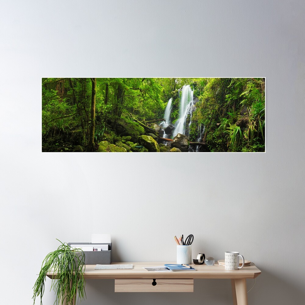 Chalahn Falls, Lamington National Park, Queesland, Australia Poster