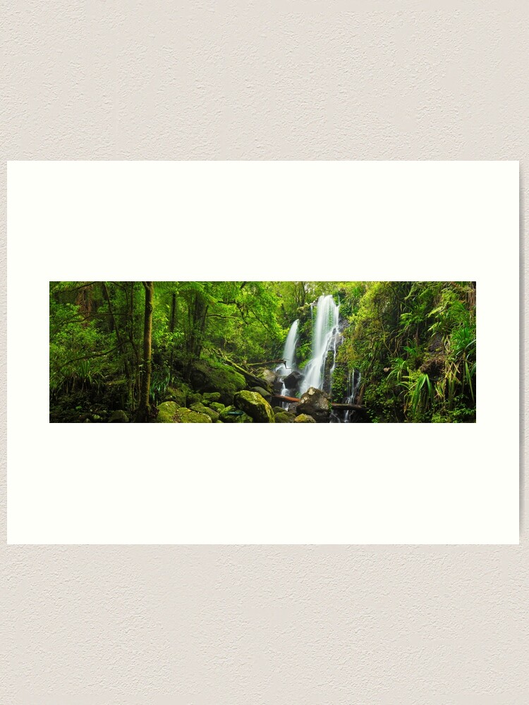 Alternate view of Chalahn Falls, Lamington National Park, Queesland, Australia Art Print
